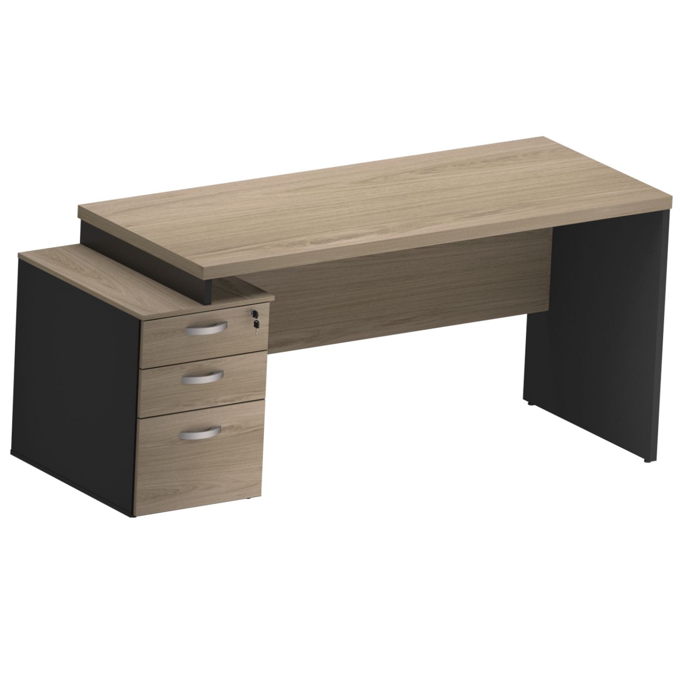 Mesa Reta Pedestal 1700mm